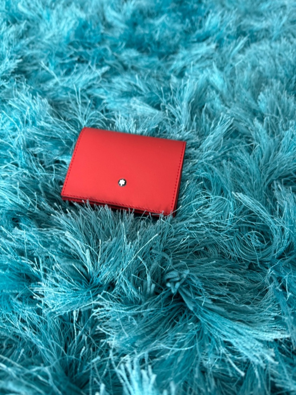 Montblanc Meisterstück Red Leather Wallet Soft Trio